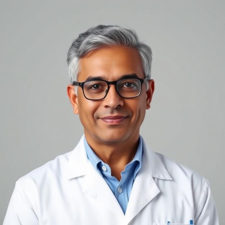 Portrait of Dr. Arun Mishra, Senior Consultant & HOD — Pathology at Vitalis Multispeciality Hospital