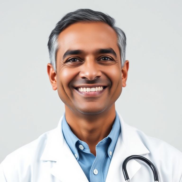 Portrait of Dr. Amit Dubey, Senior Consultant Paediatrician at Vitalis Multispeciality Hospital