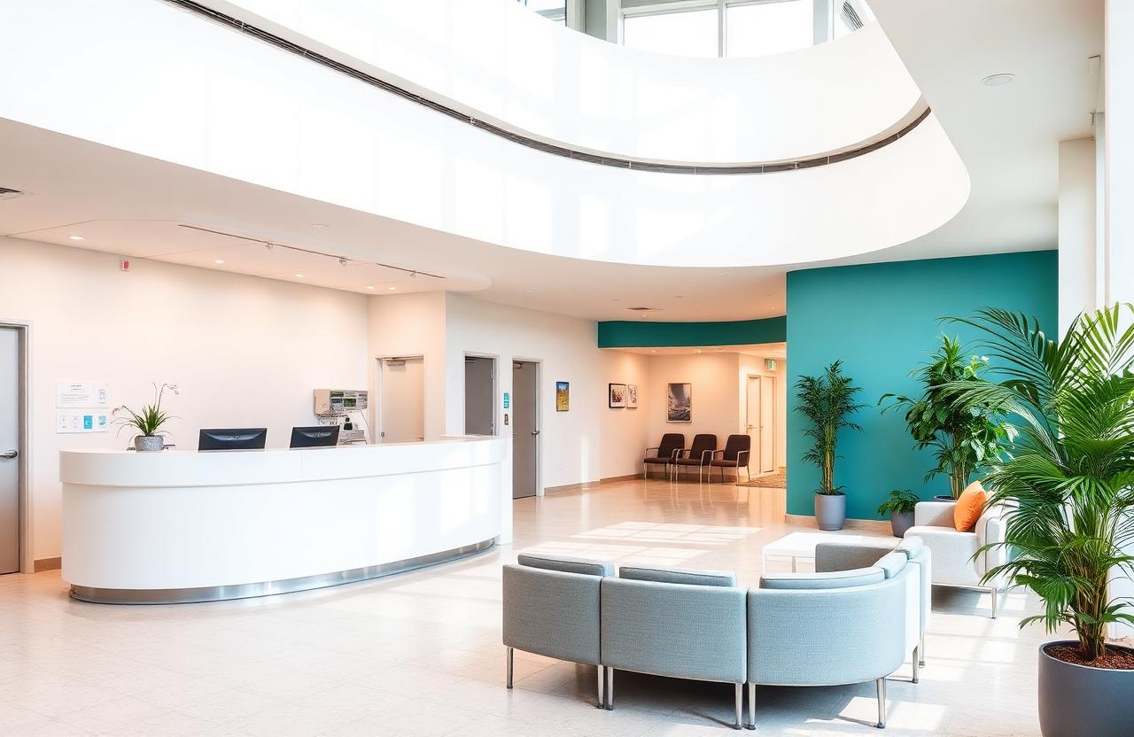 Vitalis Hospital reception and patient waiting area